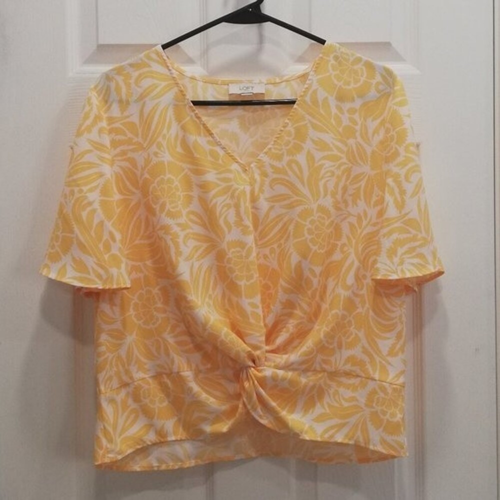 Loft V Neck Floral Top